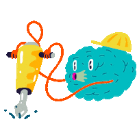 work construction Sticker