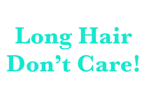 Long Hair Dont Care Sticker by Michael John Hair Artwork