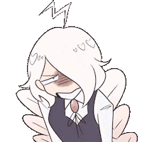 g-ureii annoyed really frustrated seriously Sticker