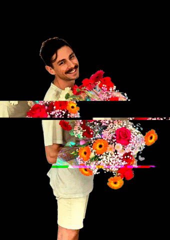 Botany-Green gay flowers rose bloom GIF