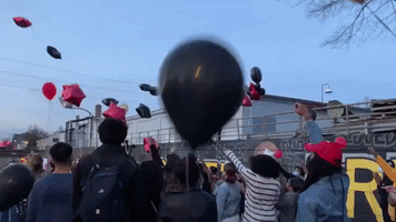 Demonstrators Release Balloons on Anniversary of Daniel Prude's Death