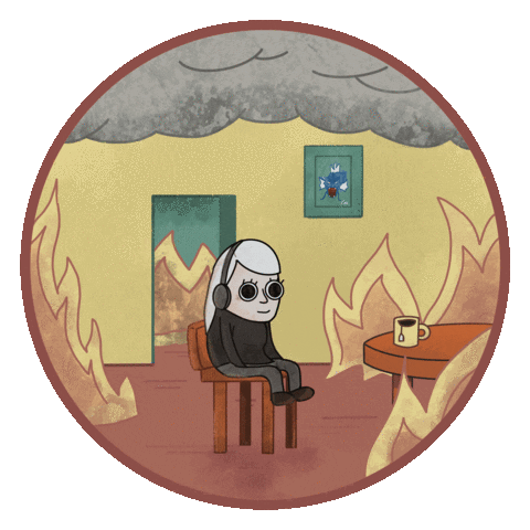 Alanah Pearce This Is Fine Sticker by Play Watch Listen Podcast