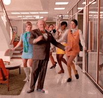 excited mad men GIF
