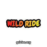 Happy Wild Ride Sticker by grizlor