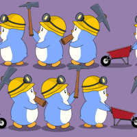 Working Lets Go GIF by Pudgy Penguins