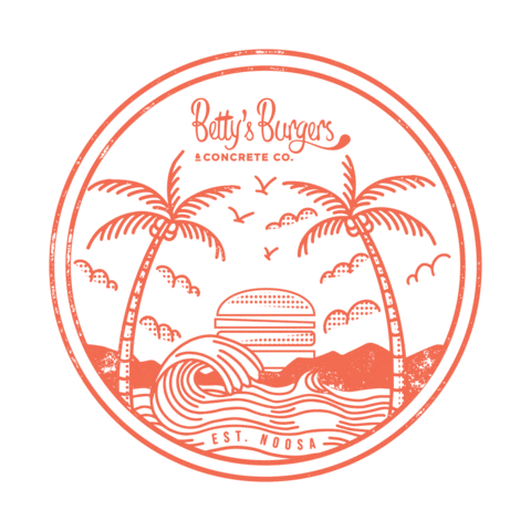 BettysBurgers burgers noosa bettys bettysburgers Sticker