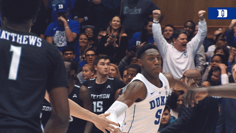 duke blue devils jump GIF by Duke Men's Basketball