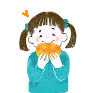 28fb7aae6d7846a2930ef78a68ae68 food girl yummy bread Sticker