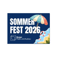 Sommerfest Sticker by Berger Maler und Ausbau GmbH