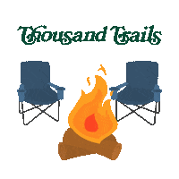 Fire Camping Sticker by ThousandTrails