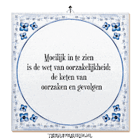 Spreuk Reflectie Sticker by Tegelspreuken.nl