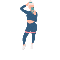 Fitness Empowering Sticker by Booty Band Co