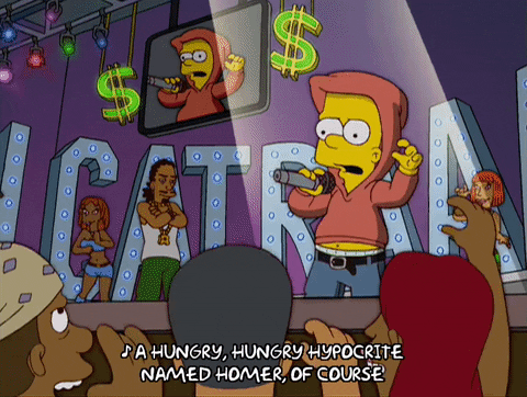 bart simpson party GIF