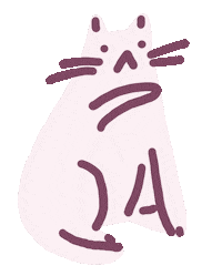 Cat Kitty Sticker by Sara Maese