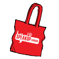speakuplondon logo bag sul speakup Sticker