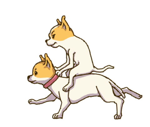 Animation Dog Sticker