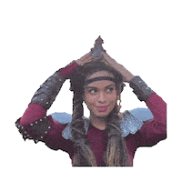 Dragon Viking Girl Sticker