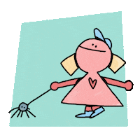 happy little girl Sticker