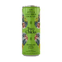 Drink Apple Sticker by Two Chicks Cocktails
