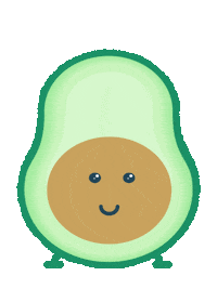 jennybits dance bounce avocado guacamole Sticker