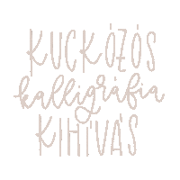 Kuckózóskalligráfia Sticker
