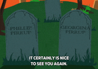 happy cemetary GIF by South Park 