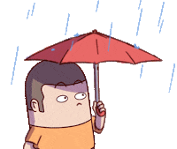 mood rain Sticker by Capsul Land