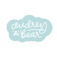 audreyandbear cloud personalized swaddle audrey and bear Sticker