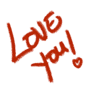 Love You Hearts Sticker