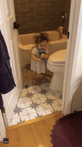 Bedtime Can't Come Fast Enough for This Tottering Toddler