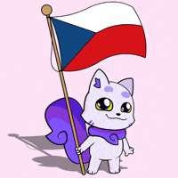 Czech Republic Flag GIF by Lucky Kat Studios