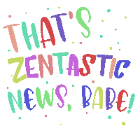ZentasticFit smile news yoga babe Sticker