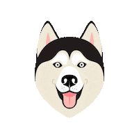 Dog Malamute Sticker by Pri Smrčku