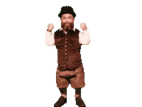 timmietirol oktoberfest apresski kabouter handjes Sticker