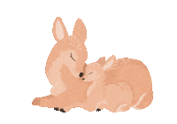 toholorsi animals nature forest deer Sticker