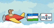 Flag Uzbek GIF by HotDogs