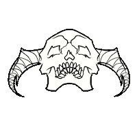 Skull Dnd Sticker