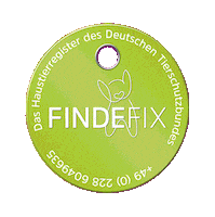 Tierschutz Haustier Sticker by FINDEFIX - Das Haustierregister des Deutschen Tierschutzbundes