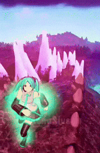 Hatsune Miku Godzilla GIF