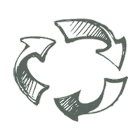 baby_exchangerie arrows sustainable recycle duurzaam Sticker