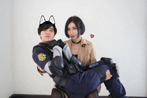BrodyCarsyn giphygifmaker giphyattribution leon kennedy ada wong GIF