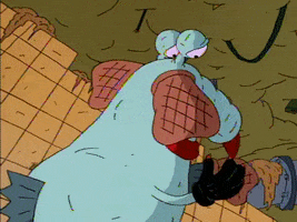 scared aaahh real monsters GIF