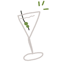 Drinks Cocktail Sticker by Verge Girl