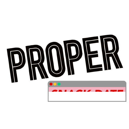 Date Popcorn Sticker by Proper