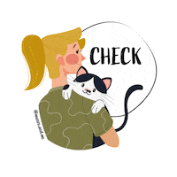 munronme cat white green black Sticker