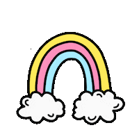 Rainbow Sticker by Rosedog
