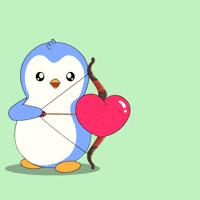 I Love You Hearts GIF by Pudgy Penguins