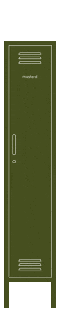 Locker Cupboard Sticker by mustard made