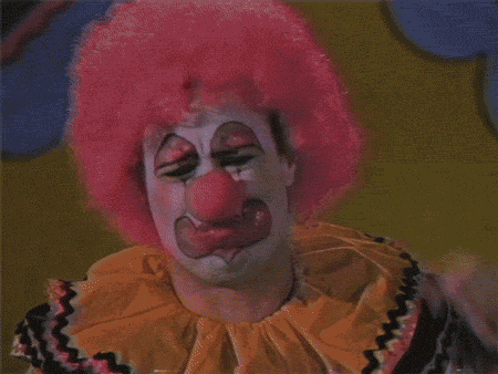 clown eat it GIF by rotomangler