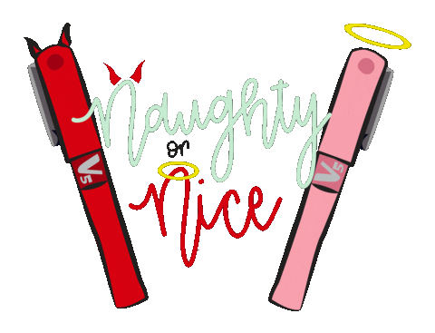 Naughty Or Nice Christmas Sticker by Pilotpensg
